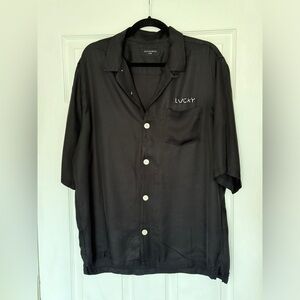 Allsaints Lucky Short Sleeve Shirt - Size Large